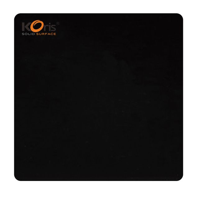 Thermoforming Solid Surface Black Artificial Stone Pure Acrylic Solid Surface Sheet 