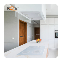 Custom Size Design Calacatta Gold And White Acrylic Marble for Drink Center Table Marble Top Coffee Table Top Resin Solid Surface