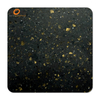 Koris Glitter Acrylic Sheets Artificial Stone Golden Spakling Black Acrylic Solid Surface Chips Color 6-30mm for Hotel Application