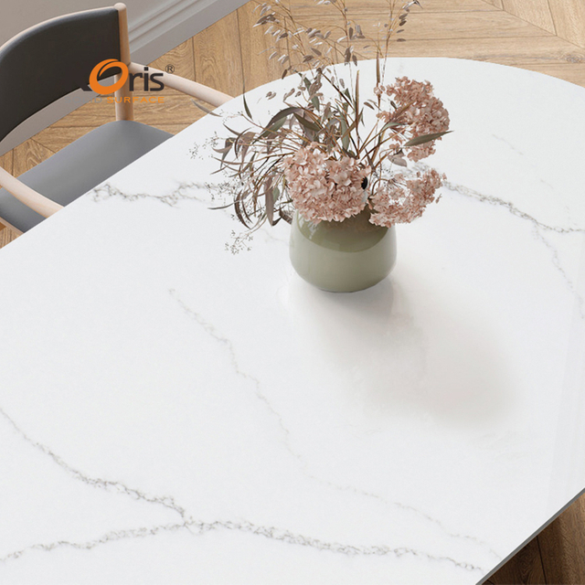 China Artificial Stone Solid Surface Vanity Tops Acrylic Marble Solid Surface Slabs Panels for Restaurant Kitchen Table Top Countertops