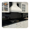 Black Marble Acrylic Solid Surface Slabs Artificial Stone for Kitchen Countertops