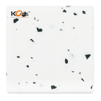 Korian Pure White Sands Pattern Pure Acrylic Solid Surface Sheet for Kitchen Countertops/vanity Tops/table Tops