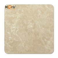 Fire-Resistant Artificial Stone Modified Brown Color Super Acrylic Solid Surface Sheets Artificial Marble Slabs