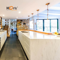 Luxury Marble Design 100% Pure And Modified Acrylic Solid Surface Kitchentop Decoration Marble Slab