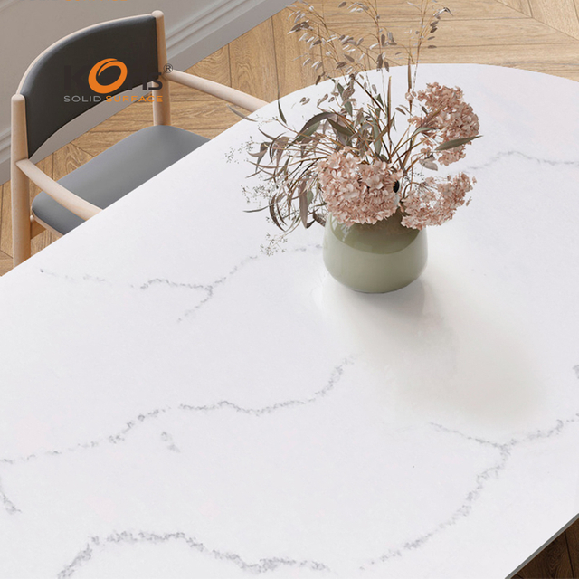 Free Samples Acrylic Solid Surface Countertops Artificial Marble Patterns for Residential Table Top