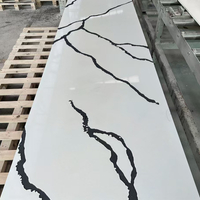 High Quality White Marble Acrylic Solid Surface Sheets Big Slabs for Kitchen Countertops