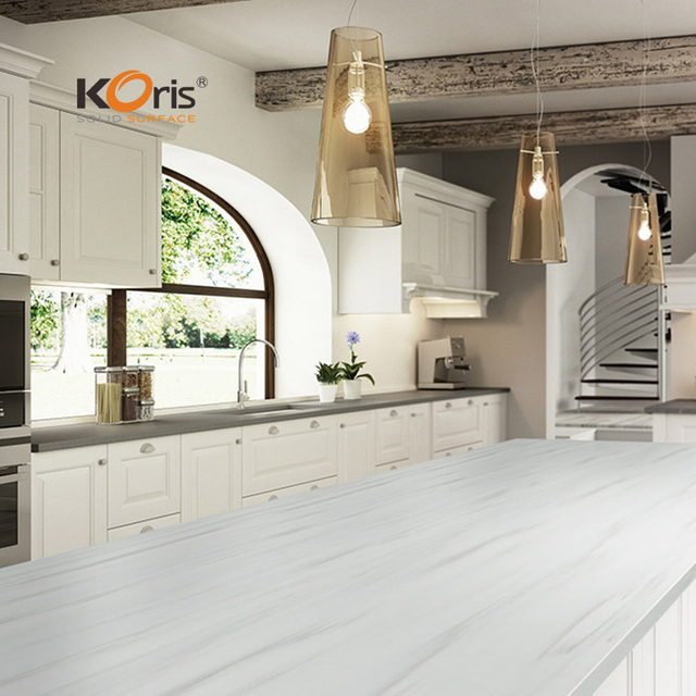 Koris Artificial Stone 12mm Thick Solid Surface Sheet Pure Acrylic for Benchtops