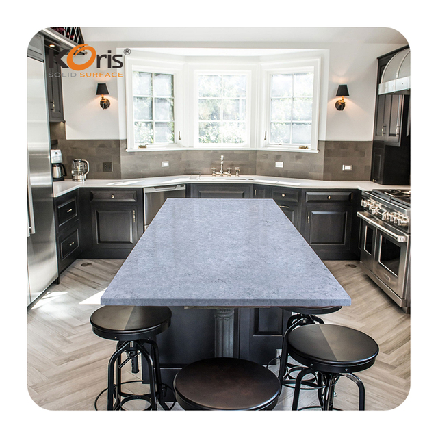 Artificial Stone Factory Price 6-30mm Thickness Acrylic Solid Surface Veins Slab Texture Marble Sheets For Dining Table Top