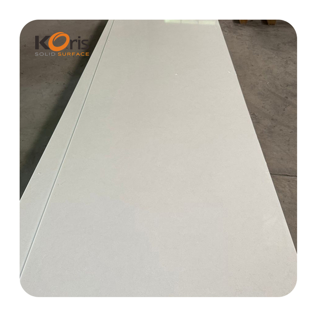 High Quality Artificial Stone Solid Surface Sheets for Countertops White Acrylic Solid Surface Marble CE/NSF Certified Slab