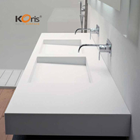 Koris 6mm 8mm 9mm 10mm 12mm 18mm 20mm Thickness 100% Pure And Modified Acrylic Solid Surface Sheets for Kitchen Surface