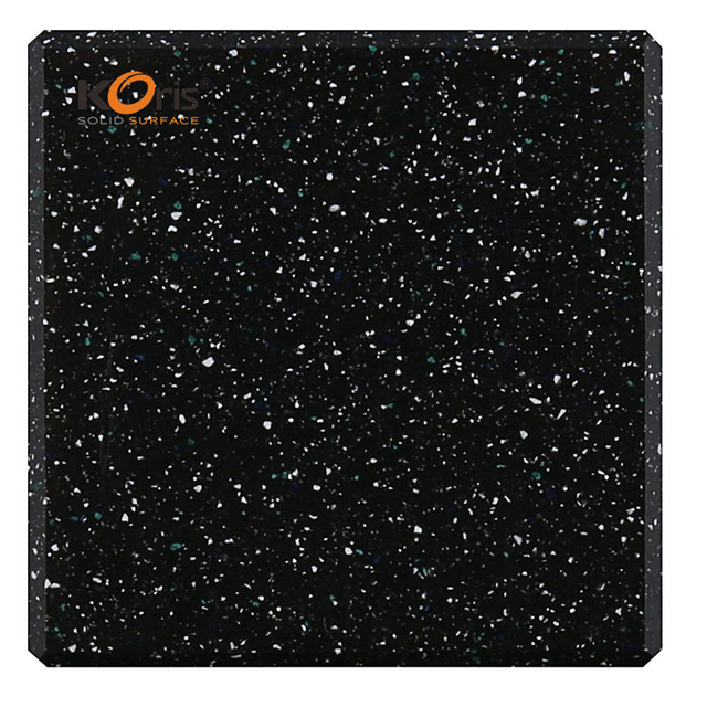 Black Solid Surface Artificial Stone Building Material Acrylic Solid Surface Sheets for Kitchen Countertops