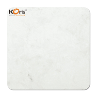 White Marble 12mm 18mm 20mm Big Slabs Acrylic Solid Surface Sheets 