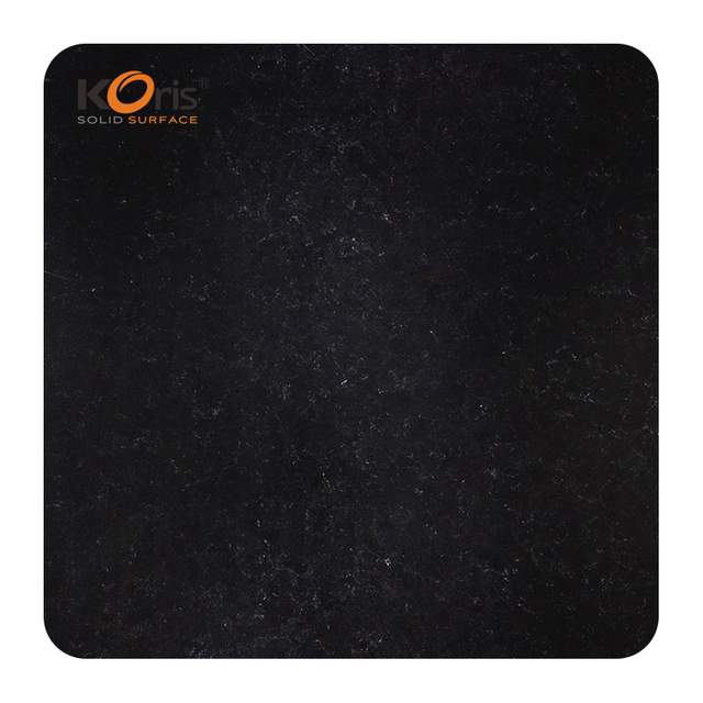 Koris Wholesale Acrylic Sheet for Kitchen Black Modified Acrylic Solid Surface Counter Top Solid Surface Slab