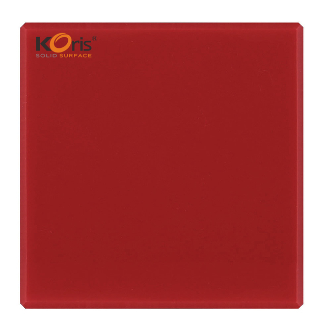 Wholesale Price of Red Color Solid Surface Pure Acrylic Slabs Chinese Manufacturer