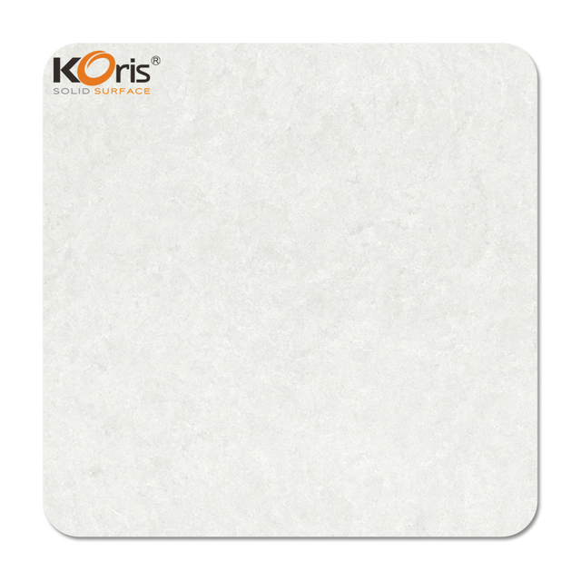 Koris White Color 12mm Resin Acrylic Solid Surface Sheets Marble Sheets