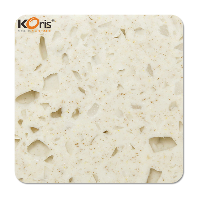Koris Customized Glitter Color Solid Surface Acrylic Solid Surface Sheets for Wash Basin And Wall Cladding
