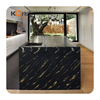 Koris Acrylic Solid Surface Marble Slabs Hotel Decor Black Artificial Stone For House