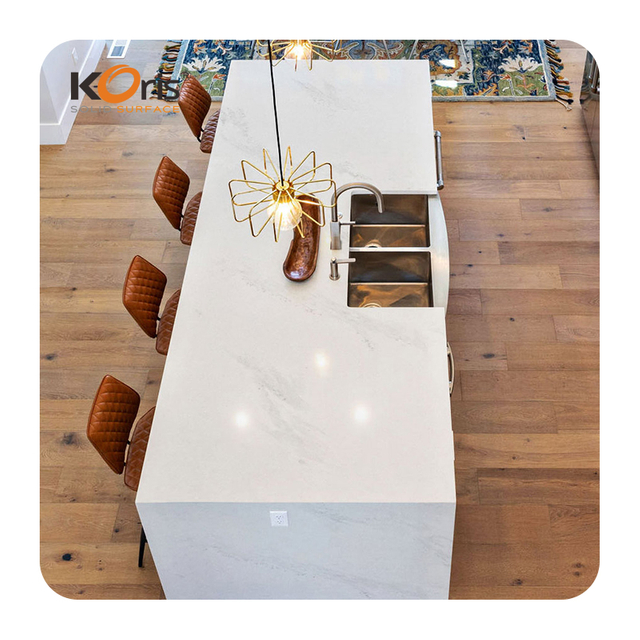 Best Texture Artificial White Marble Acrylic Solid Surface Marbles Panel for Kitchen Countertops And Cabinets